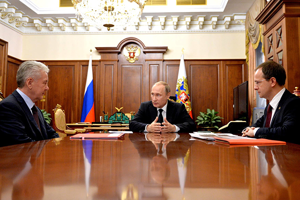 Владимир Путин обсудил с Владимиром Мединским и Сергеем Собяниным вопросы развития сферы культуры в Москве